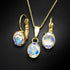Komplektas "Mistika II (Aurore Boreale)" su Swarovski™ kristalais